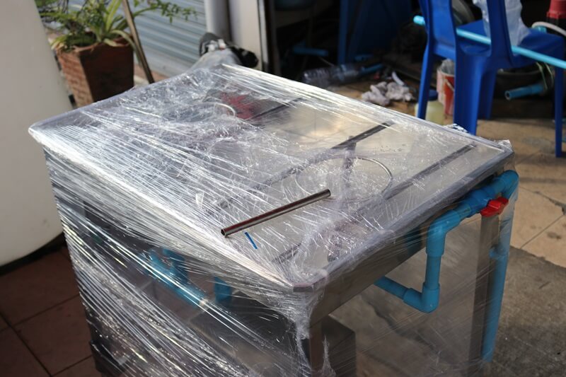 เครื่องล้างถังภายใน 2หัว(ฉีดเรซิ่น)