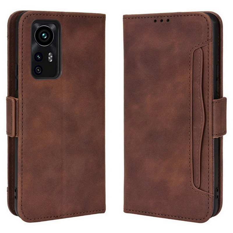 Case Xiaomi 12 Pro#เคสฝาพับหนัง PU มีที่เสียบการ์ดหลายช่อง Multiple Card Slots PU Leather Cover