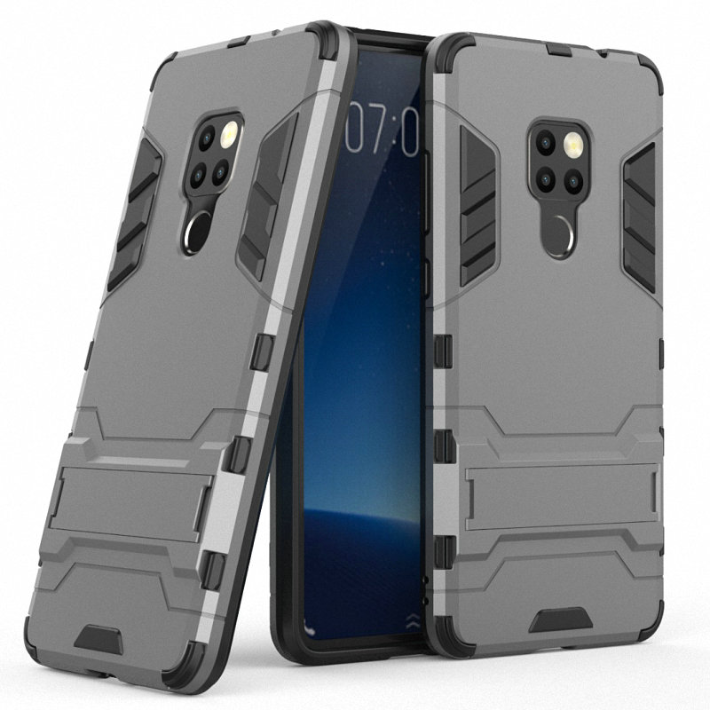 เคส Huawei Mate 20 #เคสฝาหลังพลาสติก ไฮบริด TPU + Kickstand