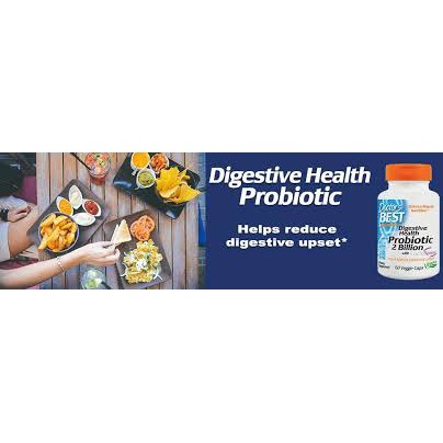 Digestive Health with LactoSpore® Probiotics 2,000 ล้านตัว 60 Veggie Caps (Doctor's Best) พรีเมียม โปรไบโอติกส์