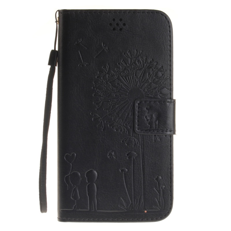 เคส Asus Zenfone 2 ZE550ML ZE551ML เคสหนังฝาพับปั้มลายลงบนปก มีสายคล้องข้อมือ สไตล์กระเป๋าสตางค์