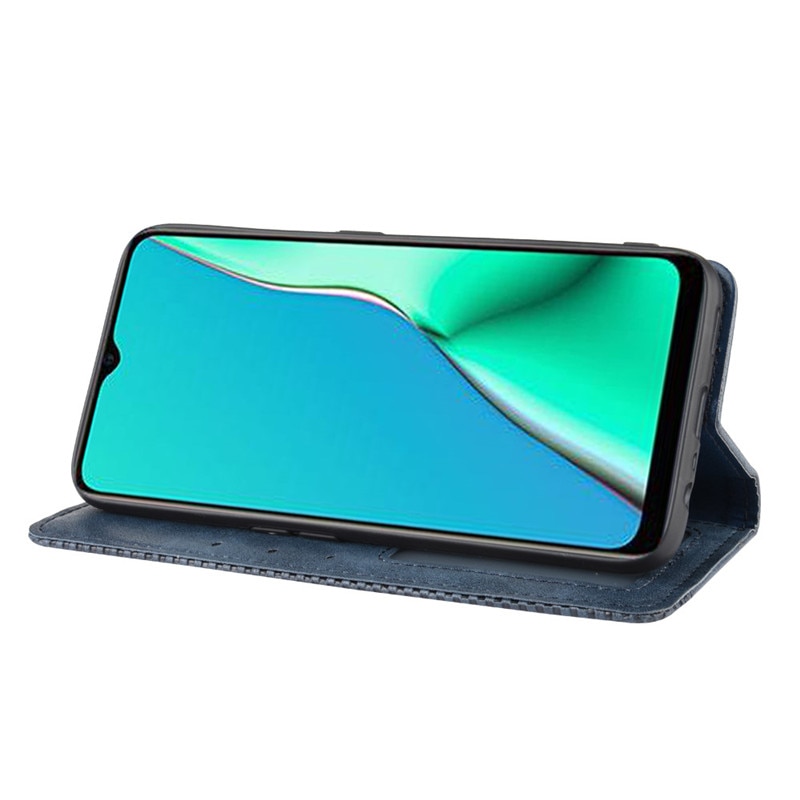 เคส Huawei P30#เคสฝาพับปกหนังสไตล์วินเทจดูดซับอัตโนมัติแบบกระเป๋าสตางค์