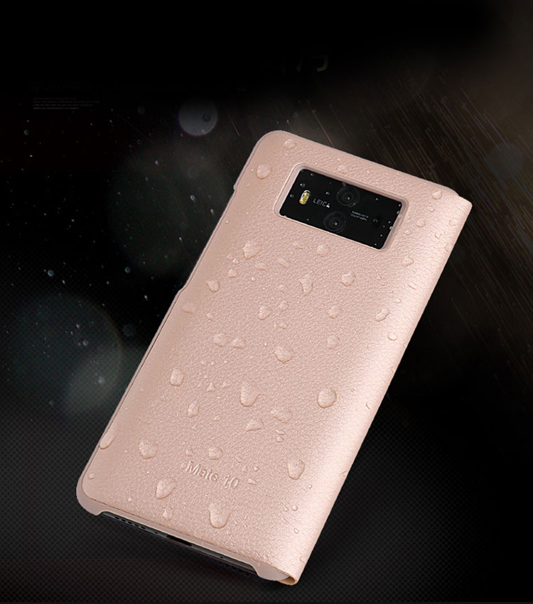 เคส Huawei Mate 10 #เคสฝาพับแบบ View Window ด้านข้างแนวยาวฝาพับหนัง PU คุณภาพดี