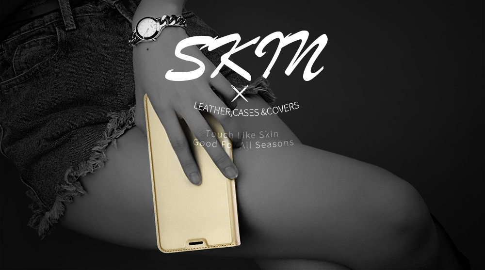 Case Samsung Galaxy J4+ #เคสฝาพับ DUX DUCIS Skin Pro Series คุณภาพดีราคาถูก