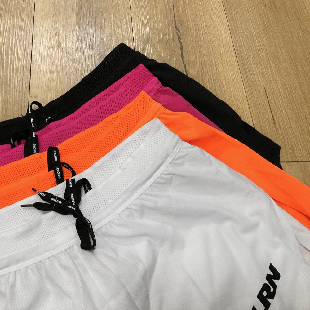 กางเกงวิ่งขาสั้น 1.5" น้ำหนักเบา แห้งไว มีซับในขาสั้น วิ่งมาราธอนได้ทุกระยะ (F15)