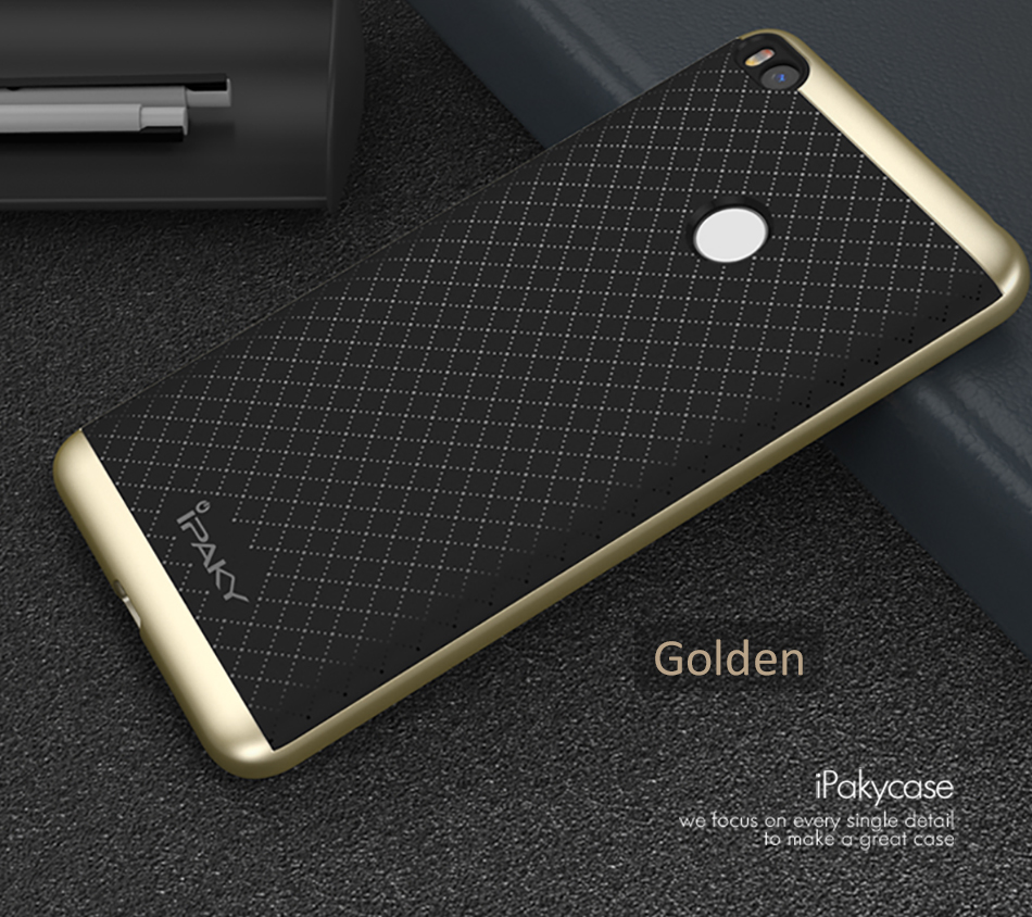 เคส Xiaomi Mi Max 2 #เคสฝาหลังกันกระแทก IPAKY ไฮบริด TPU+PC คุณภาพดี