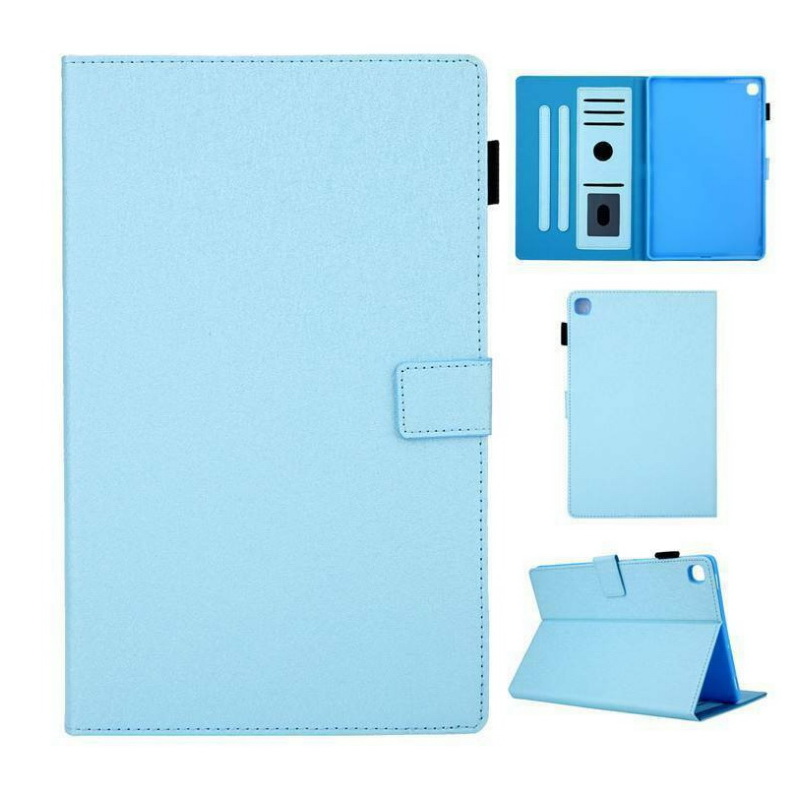 เคส Samsung Galaxy Tab S5e SM-T720 / T725 #เคสฝาพับหนัง PU มีช่องใส่บัตร Business Style Leather Case with Card Storage