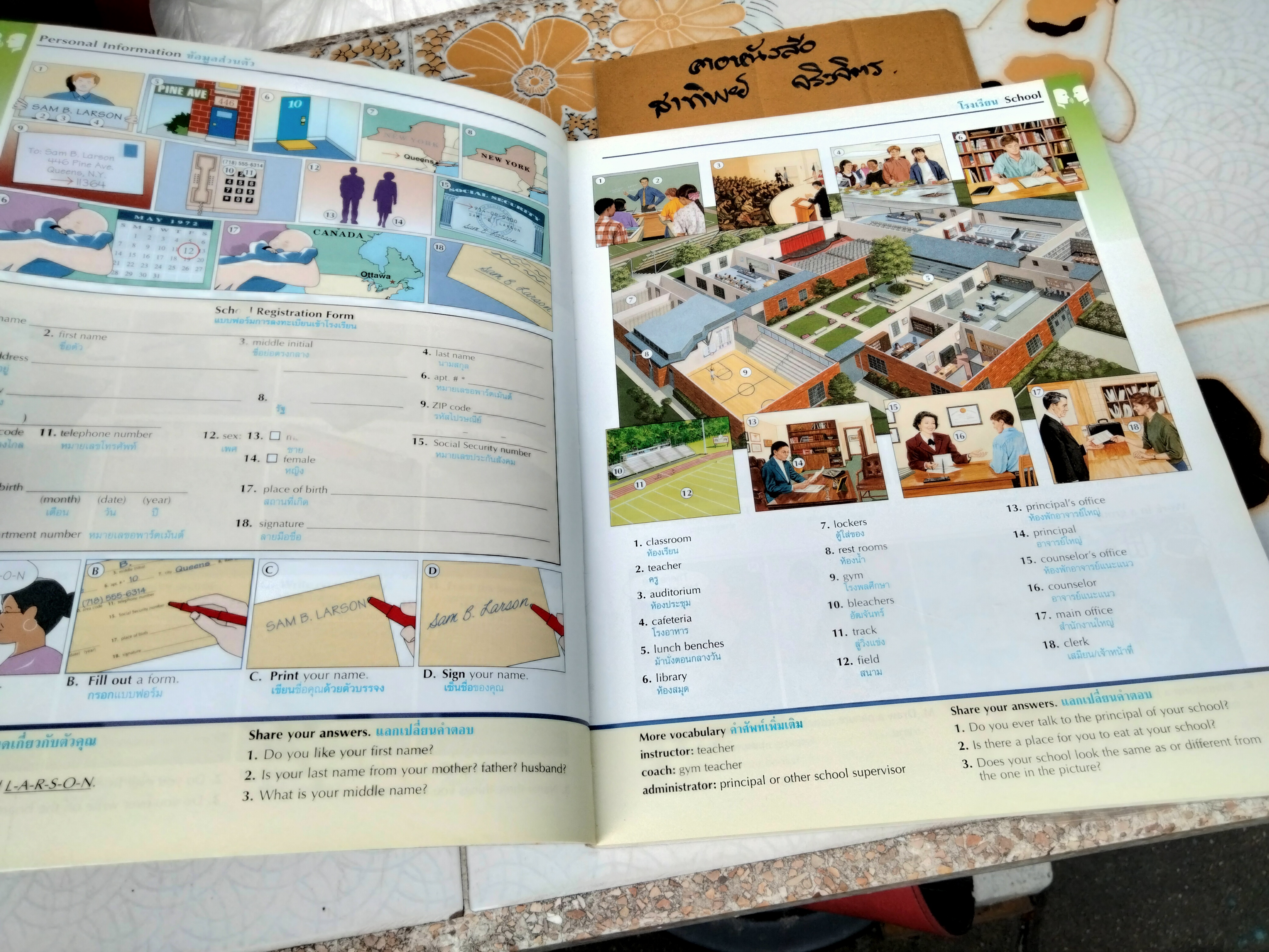 พจนานุกรมรูปภาพ อังกฤษ-ไทย The Oxford Picture Dictionary English - Thai **สินค้าหมด**