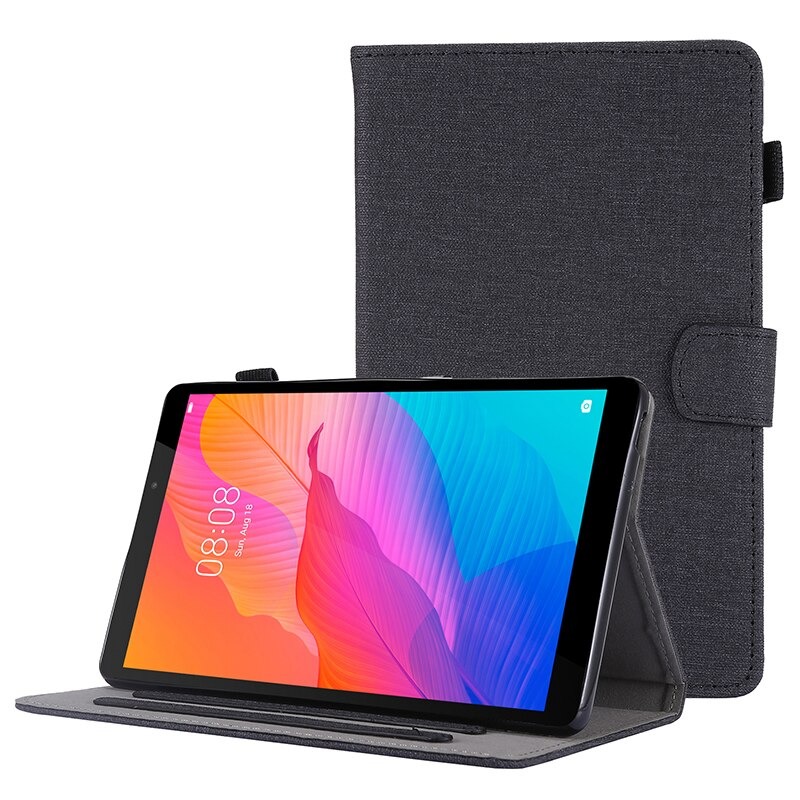 เคส Huawei MatePad T8 8 นิ้ว KOB2-L09 Kobe2-L03 KOB2-W09 #เคสฝาพับผิวเคลือบ Cloth Coated Leather Stand Flip
