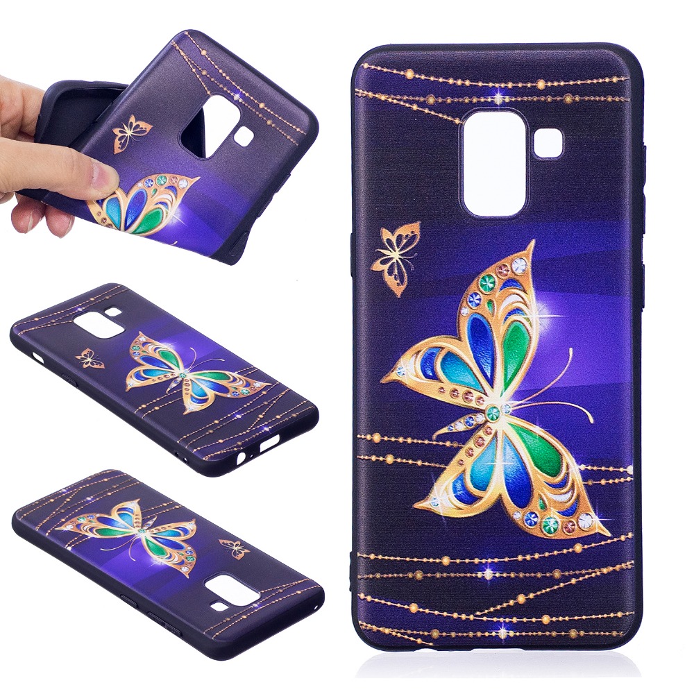 Case Samsung Galaxy A8 (2018) #เคสฝาหลัง TPU Shell Mobile Shell ลายน่ารักๆ