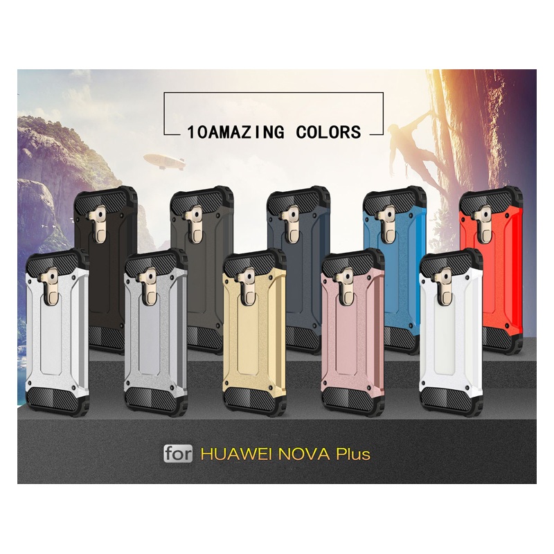 Case Huawei Nova Plus #เคสฝาหลังพลาสติกกันกระแทก ไฮบริด TPU สวยงามทันสมัย