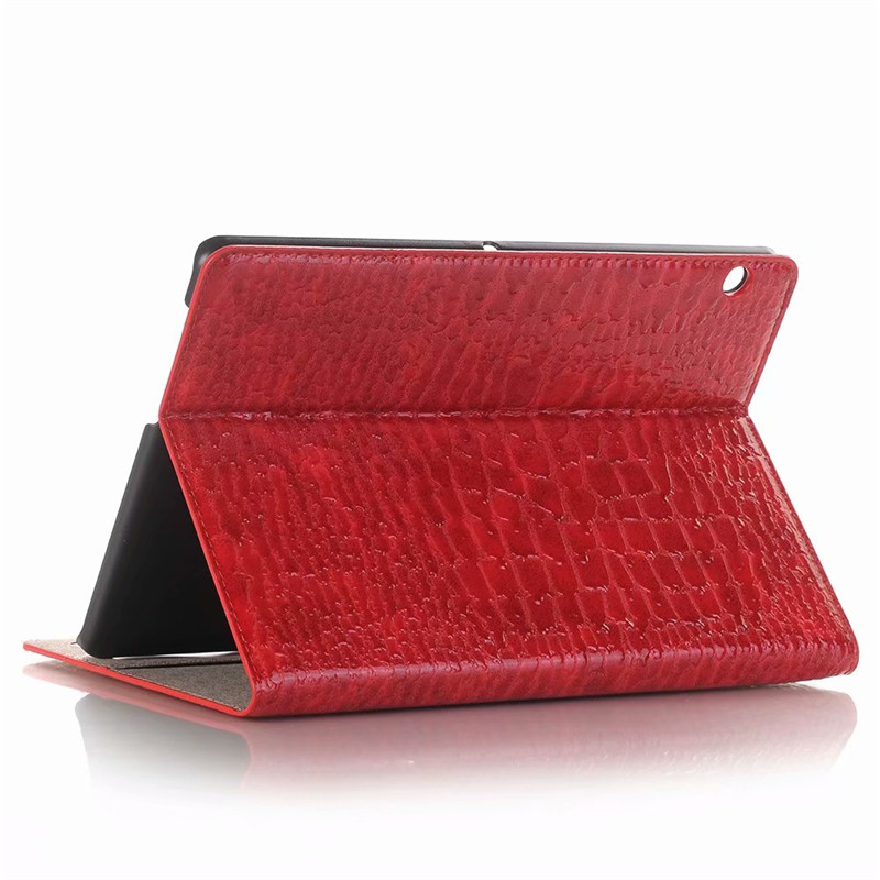 Case Huawei MediaPad T3 10 #เคสฝาพับแบบกระเป๋าสตางค์ลายผิวหนังจระเข้ Crocodile Texture