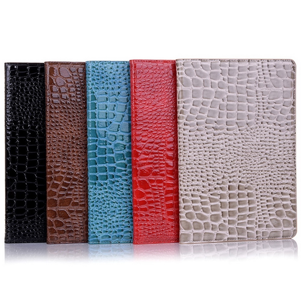 เคส Samsung Galaxy Tab S6 Lite 10.4 SM-P610 P615 P617 #เคสฝาพับแบบกระเป๋าสตางค์ลายผิวหนังจระเข้ Crocodile Texture