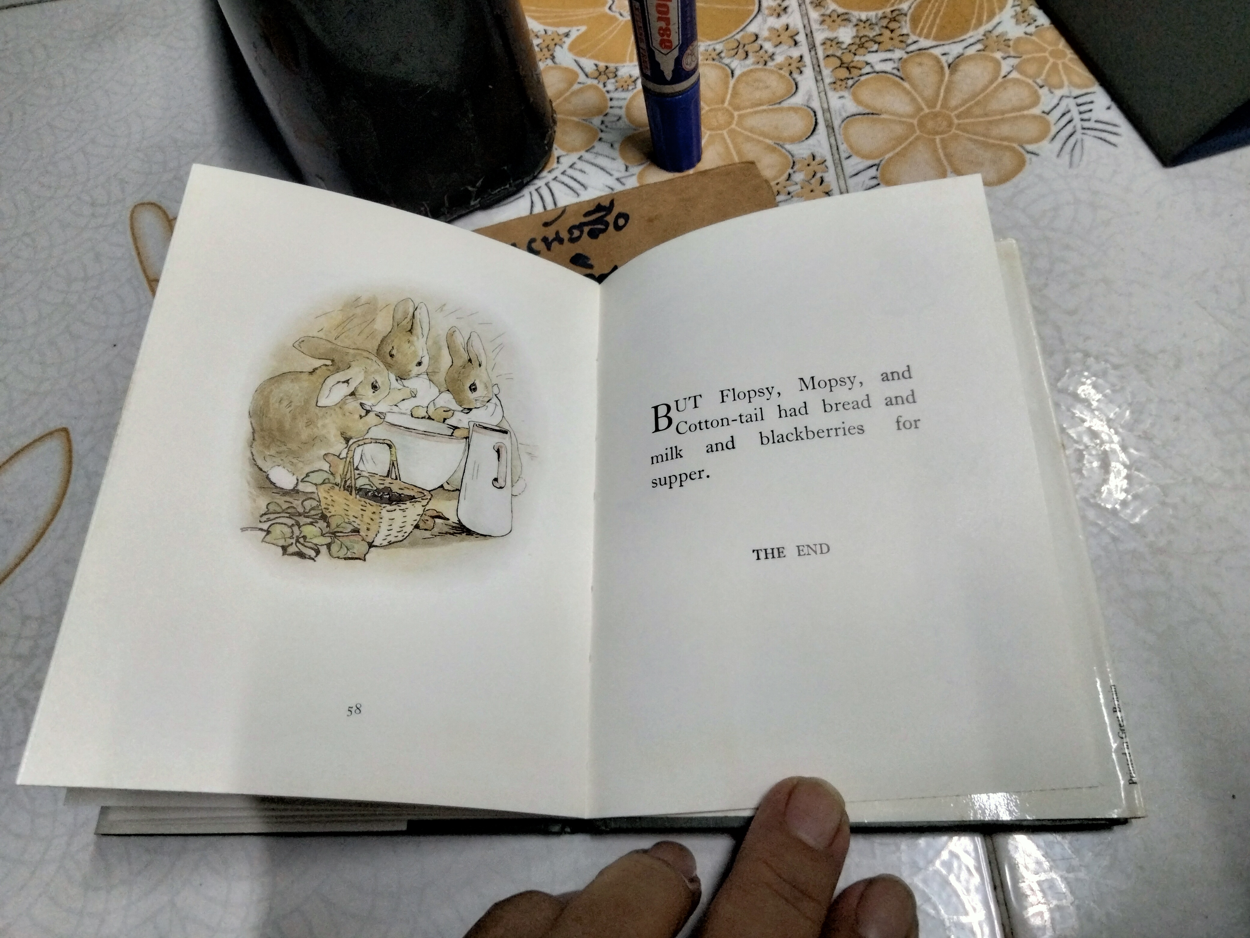 THE TALE OF PETER RABBIT BY BEATRIX POTTER (ฉบับภาษาอังกฤษ) F. WARNE & CO., พิมพ์ 1995 **สินค้าหมด**