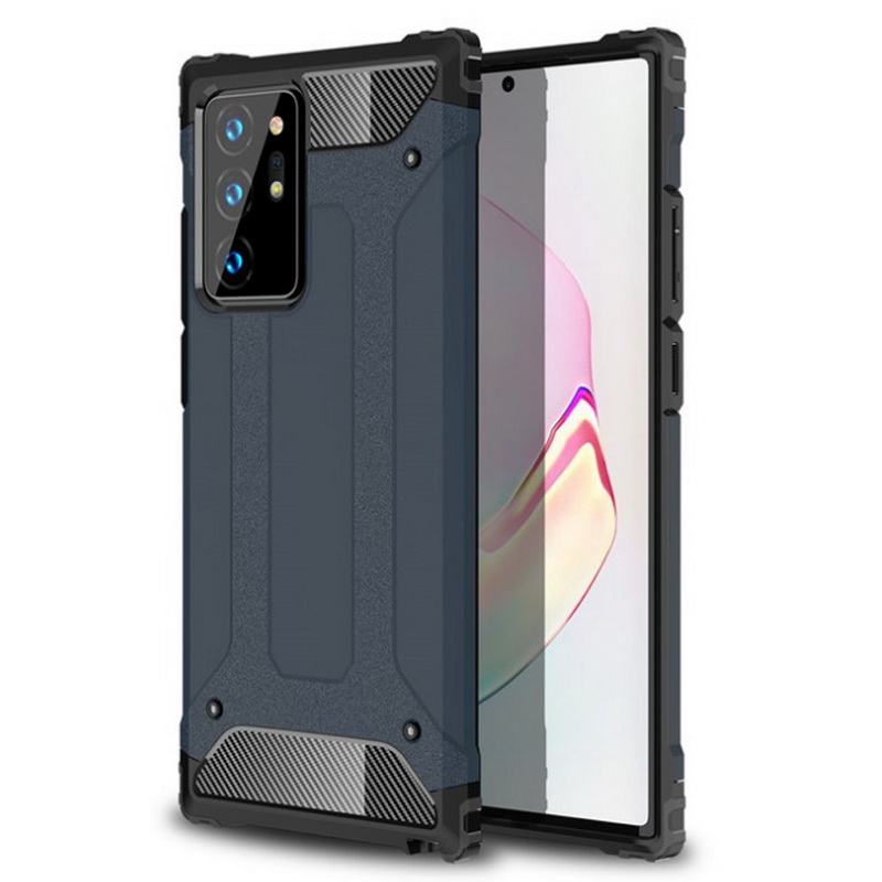 Case Samsung Galaxy S20 Ultra / S20 Ultra 5G #เคสฝาพับเกราะป้องกัน ไฮบริด พลาสติก+TPU Heavy Duty Rugged Hybrid