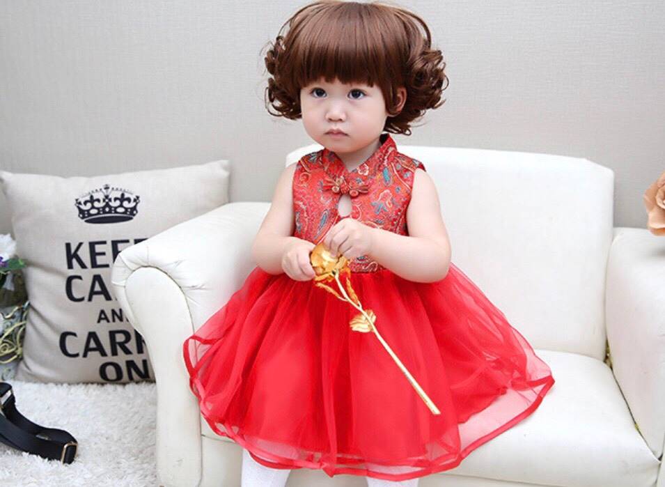 ชุดกี่เพ้าเด็กหญิง ฟรุ้งฟริ้ง