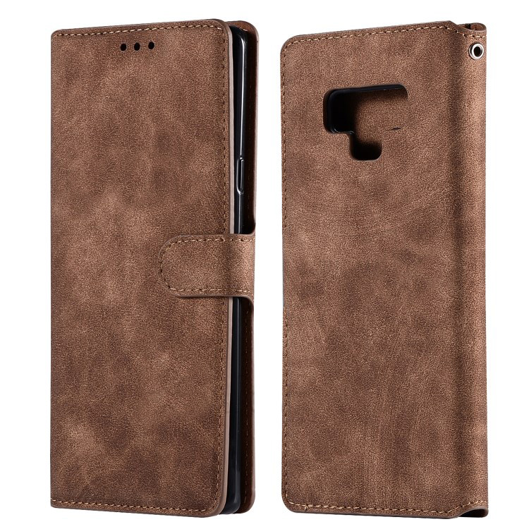Case Samsung Galaxy Note 9 N960 #เคสฝาพับหนัง PU แบบย้อนยุคคุณภาพดีสไตล์กระเป๋าสตางค์