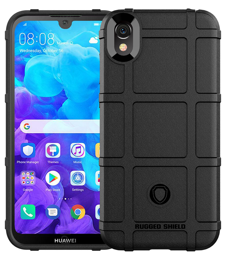 Case Huawei Y5 2019 #เคสฝาหลัง Rugged Shield Series Soft Silicone Shock Absorption Matte กันกระแทก