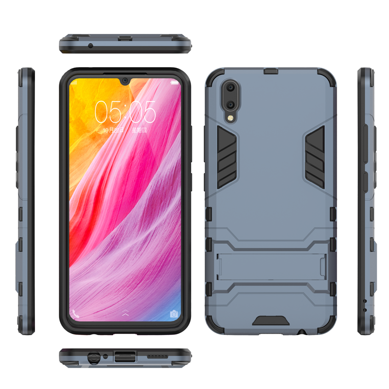 Case vivo V11 / V11 Pro #เคสฝาหลังพลาสติก ไฮบริด TPU + Kickstand