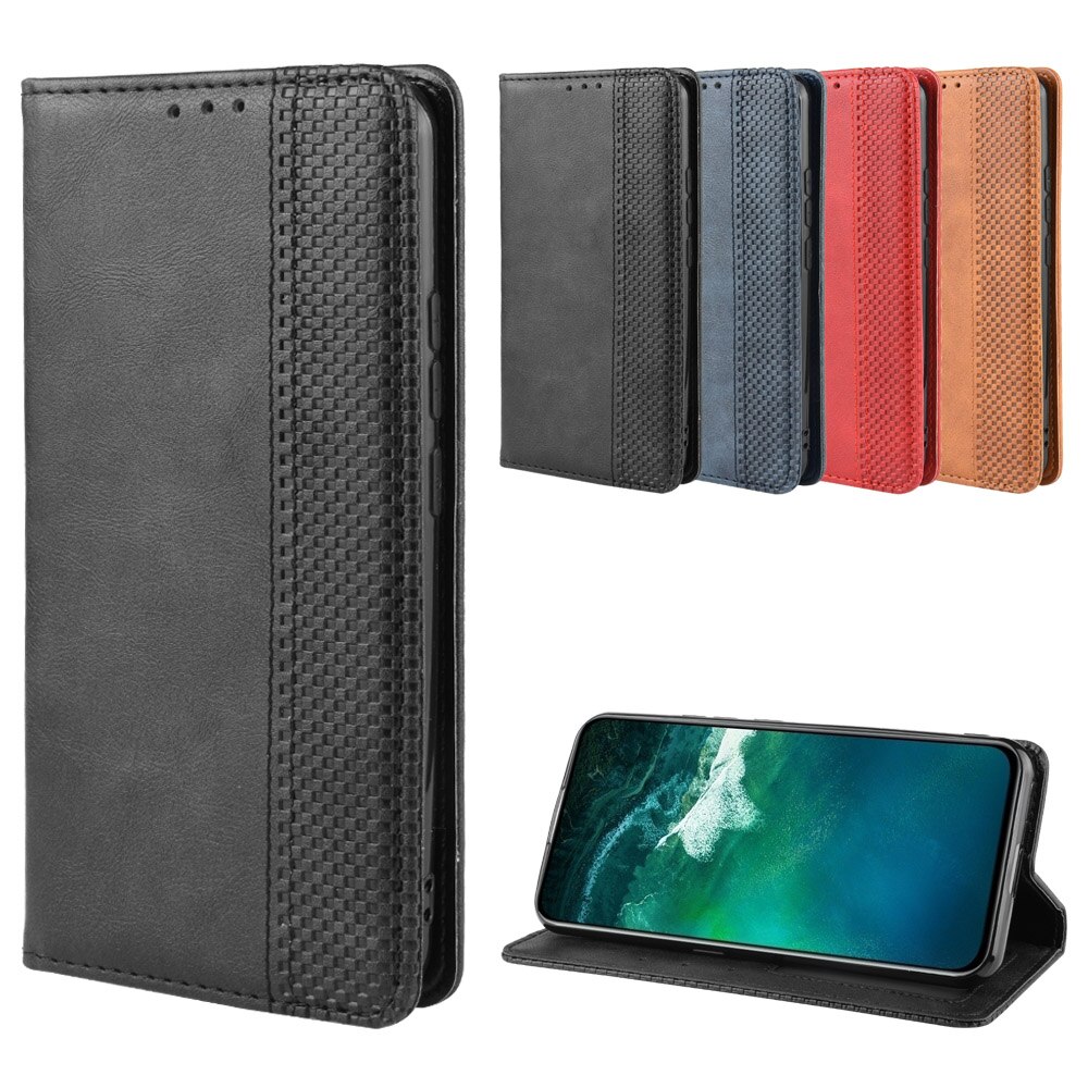 เคส Vivo V17 Pro #เคสฝาพับปกหนังสไตล์วินเทจดูดซับอัตโนมัติแบบกระเป๋าสตางค์