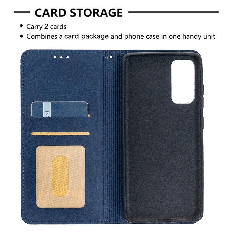 Case Samsung Galaxy A53 5G #เคสฝาพับหนัง PU มีช่องเสียบ ID บัตรอื่นๆในตัว Geometric Pattern Leather Card Holder Protective