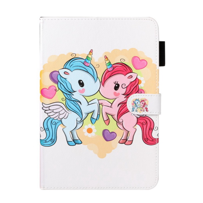 เคส Samsung Galaxy Tab A 8.0 (2019) SM-T290 SM-T295 SM-T297 #เคสฝาพับพิมพ์ลายหนัง PU พร้อมที่เก็บการ์ด Pattern Printing PU Leather Tablet Stand Case with Card Storage