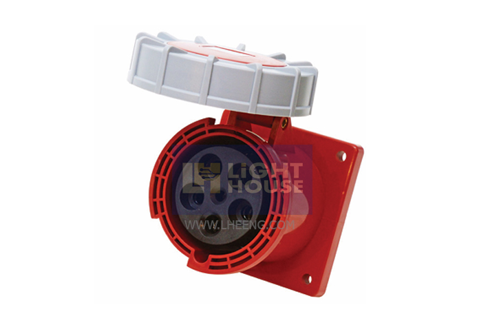 HTN-4351 "DAKO PLUG" เต้ารับฝังตรงกันน้ำ (3P+N+E) 63A IP67
