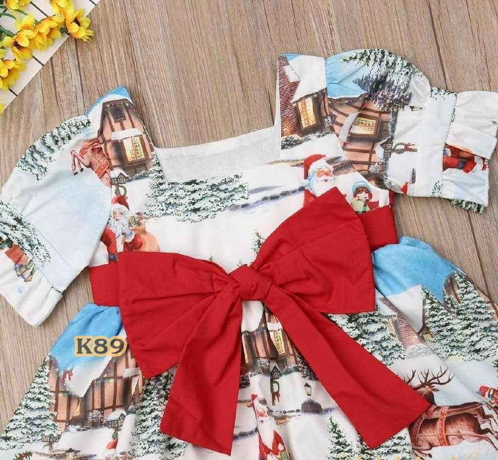 ชุดเด็กหญิง คริสมาสต์แนววินเทจ