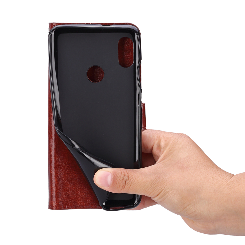 เคส Xiaomi Mi 8 (6.21-inch) #เคสฝาพับแบบกระเป๋าสตางค์หนัง PU ผิวหนังม้า Crazy Horse