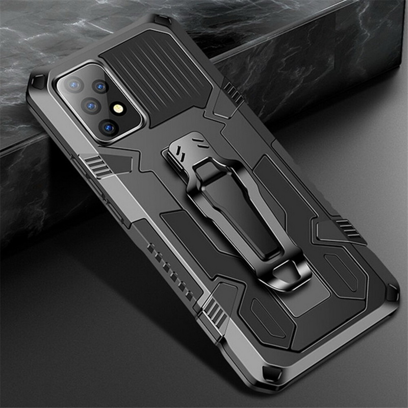 เคส Samsung Galaxy A52/A52 5G/A52s 5G #เคสฝาหลังกันกระแทกมีคลิบหนีบ ไฮบริด พลาสติก+TPU Heavy Duty Rugged Hybrid