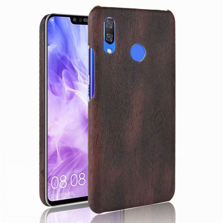 เคส Huawei nova 3i #เคสฝาหลังพลาสติกแข็งเคลือบผิวลายไม้สีสันสดใส Wood Texture PU Leather Coated