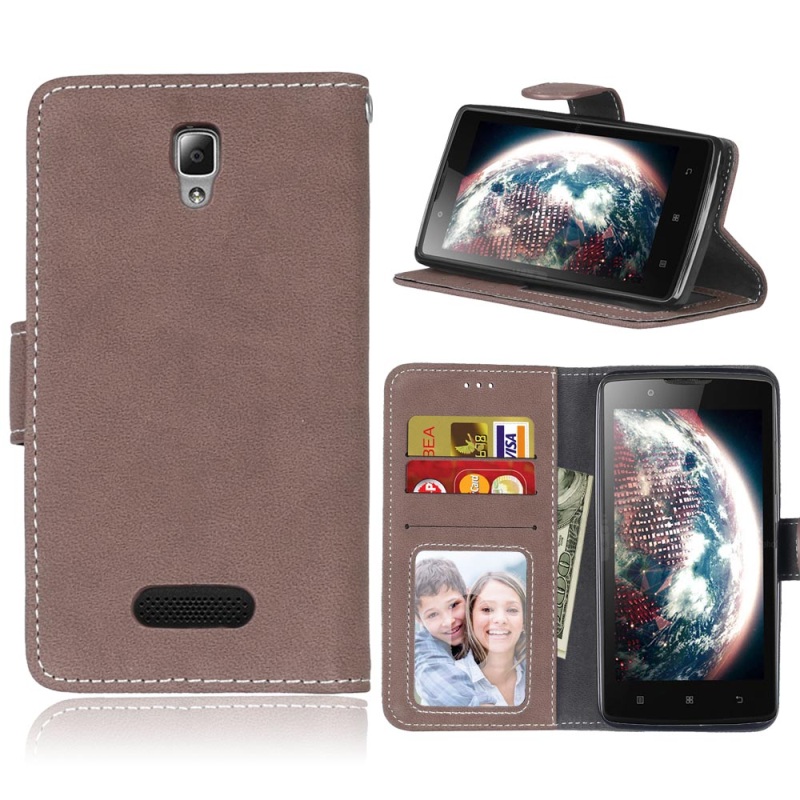 เคส Lenovo A2010 เคสฝาพับแบบกระเป๋าสตางค์สไตล์วินเทจ สวยหรู
