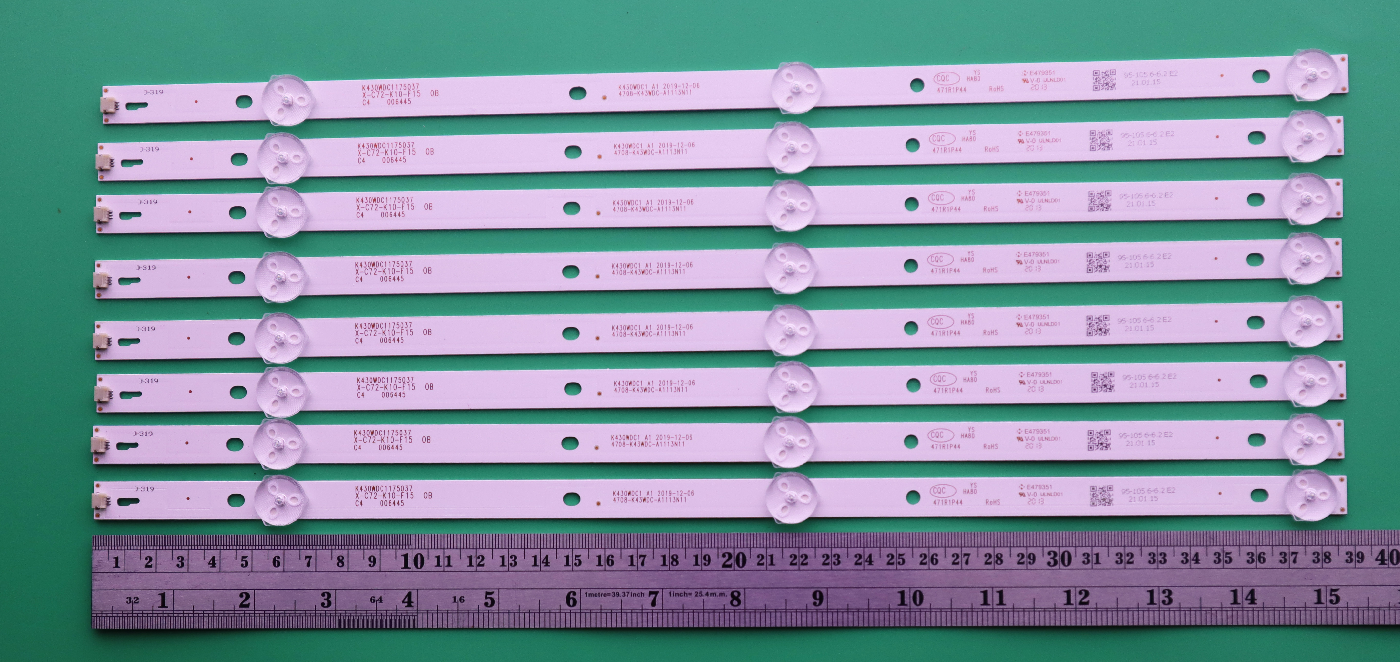 PHILIPS 43 43PUT6002/67 43PFT5853S 43PFT4002 FAMILY LED43D-T2 บางรุ่น 3 led x 8 แถว