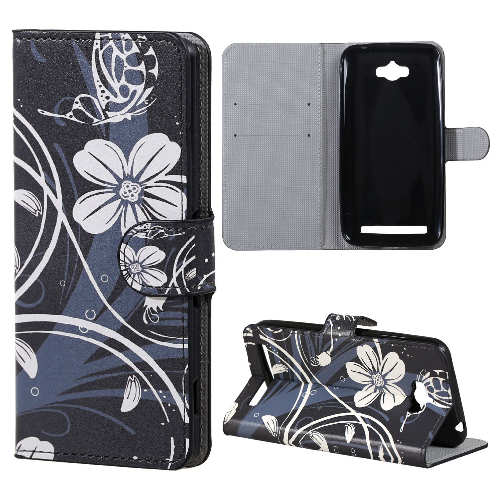 เคส Asus Zenfone Max ZC550KL #เคสฝาพับหนัง PU พิมพ์ลายน่ารักๆ