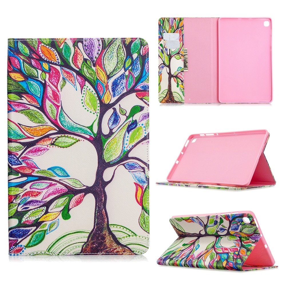 เคส Samsung Galaxy Tab S6 Lite 10.4 SM-P610 P615 P617 #เคสฝาพับหนัง PU พิมพ์ลาย Cartoon Animal PU Leather Case Stand Cover