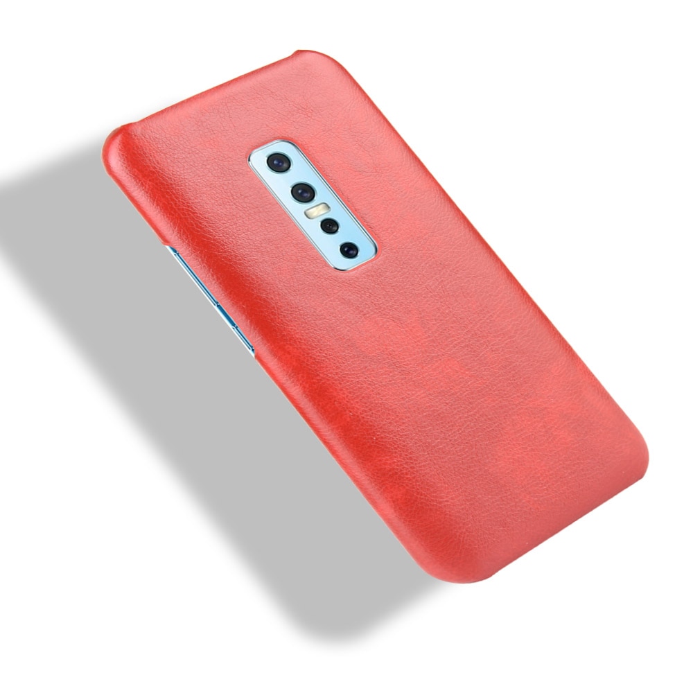 เคส vivo V17 Pro #เคสฝาหลังพลาสติกแข็งเคลือบหนัง PU ลายผิวลิ้นจี่ Litchi Skin Leather Coated