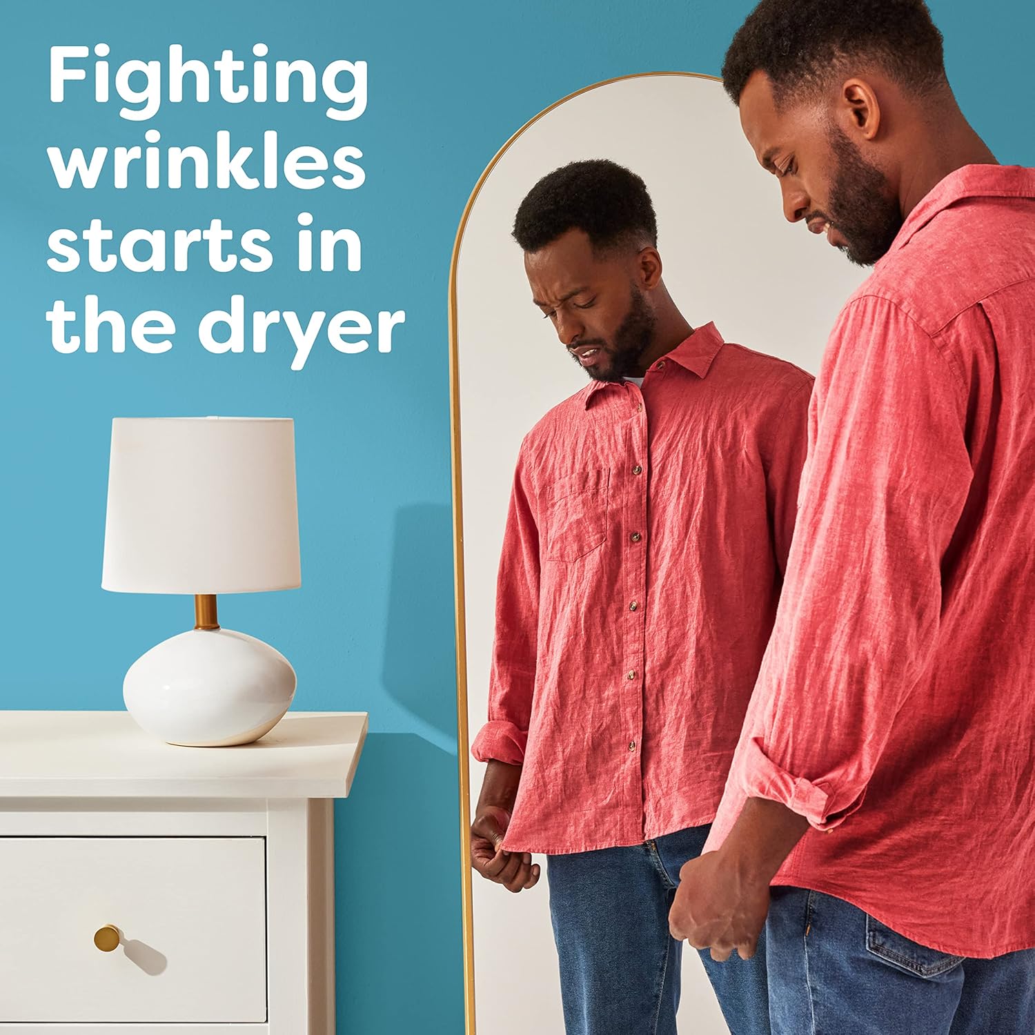 Bounce® Fabric Softener Dryer Sheets, Outdoor Fresh แผ่นอบผ้า ลดรอยยับ กลิ่นหอมสดชื่น