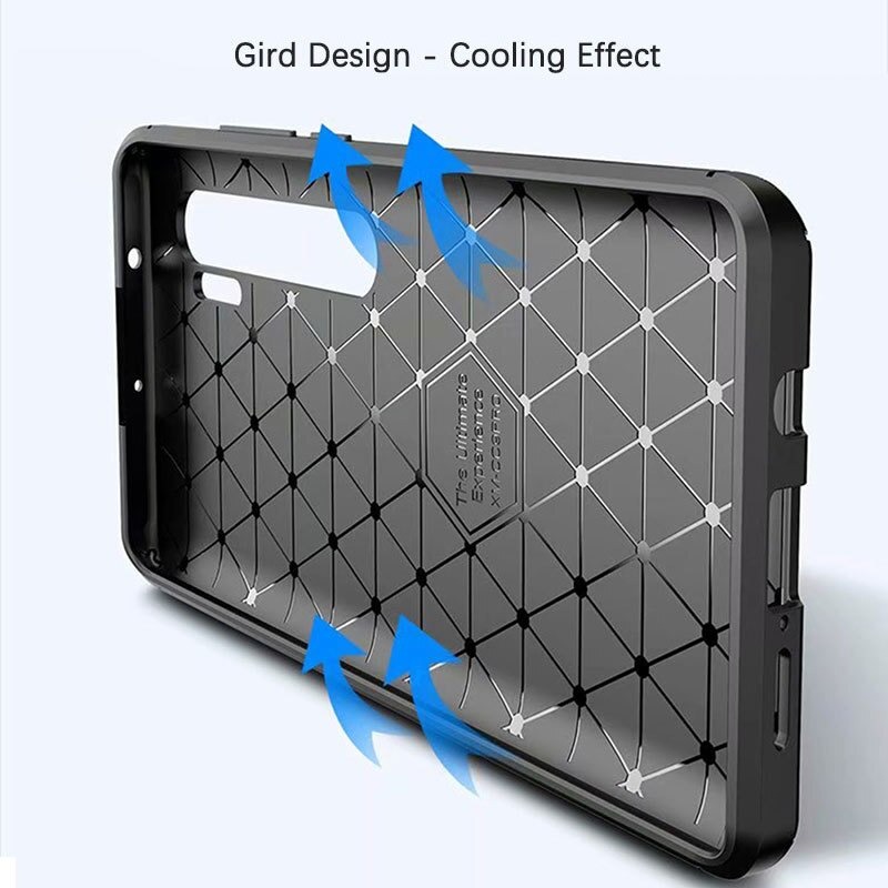 เคส Xiaomi Mi Note 10 Pro #เคสฝาหลังนิ่ม Carbon Fiber Anti-drop TPU Protection