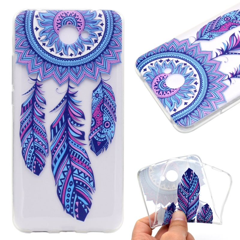 Case Huawei Y7 2017 #เคสฝาหลังเนื้อ TPU ใสนิ่มพิมพ์ลายสวยงามน่ารักๆ