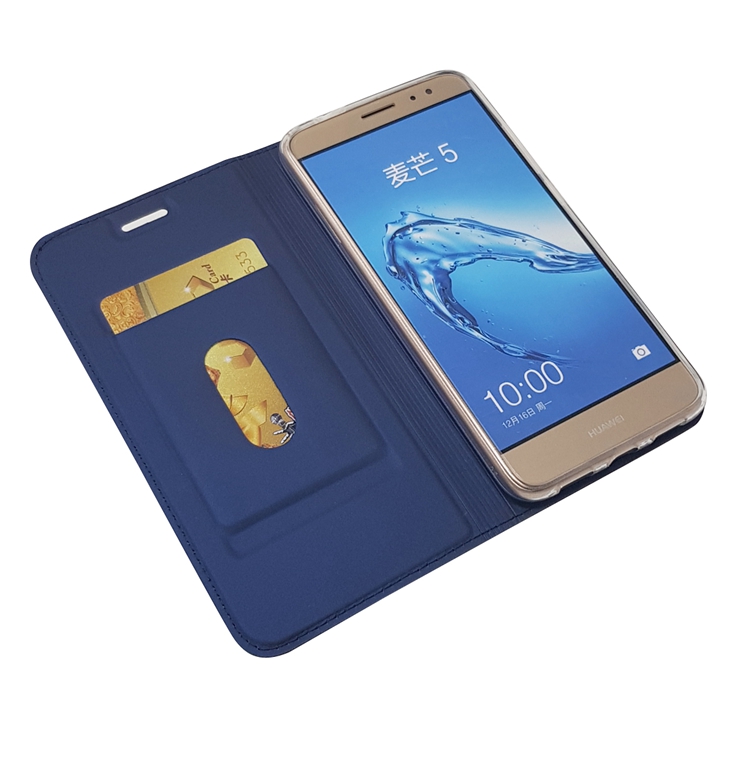 เคส Huawei Nova plus #เคสฝาพับหนัง PU มีช่องใส่บัตร Auto-absorbed Magnetic Flip