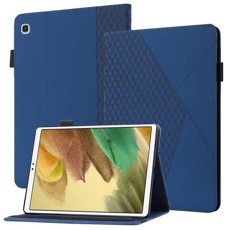 เคส Samsung Galaxy Tab A7 Lite 8.7" (T220,T225) #เคสฝาพับหนัง PU มีช่องใส่บัตร Embossed Flip Leather Case