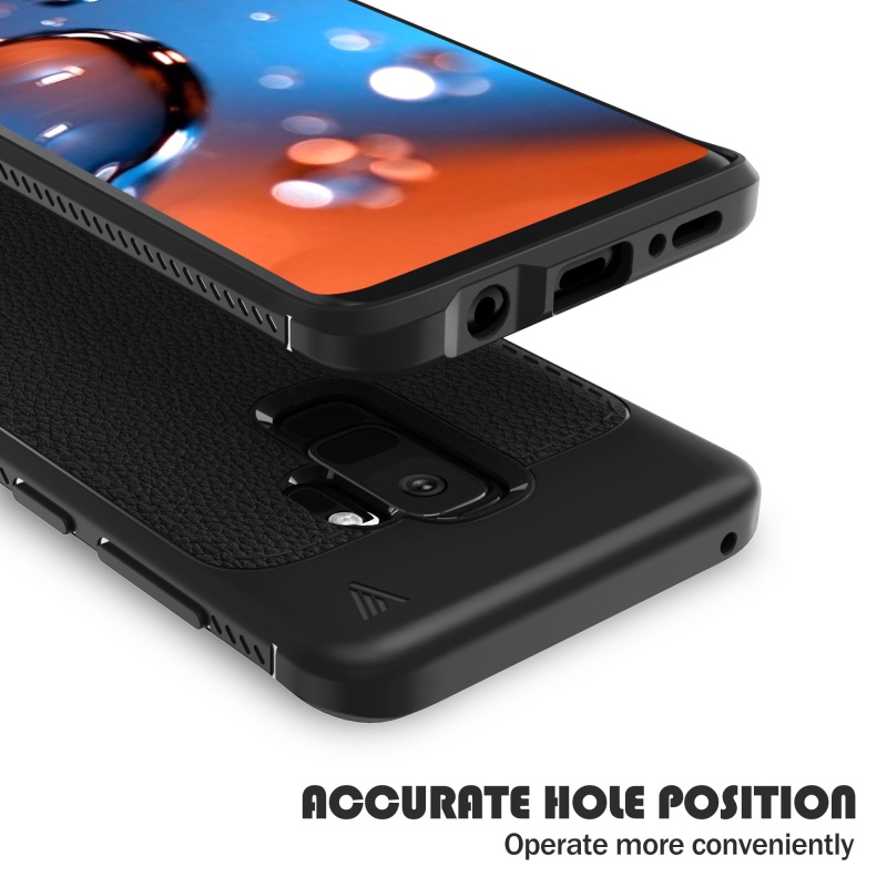 Case Samsung Galaxy S9+ G965 IVSO Gentry Series #เคสฝาหลัง TPU เคลือบหนัง PU คุณภาพดี