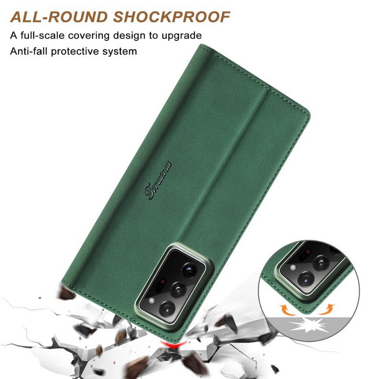 เคส Samsung Galaxy Note 20 Ultra / Note 20 Ultra 5G #เคสฝาพับหนัง PU แบบกระเป๋าสตางค์ FORWENW F1 Series Card Holder Slot Wallet Stand Protection Phone Cover