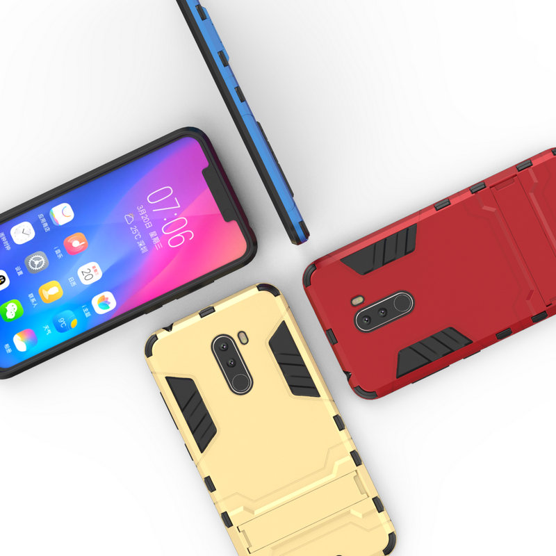 Case Xiaomi Pocophone F1 #เคสฝาหลังพลาสติก Cool Guard Plastic TPU Hybrid (สินค้าพร้อมส่ง)