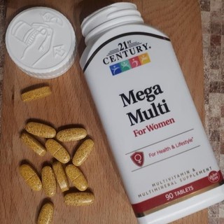 21st Century® Mega Multi for Women and Men 90 Tablets วิตามินและแร่ธาตุรวม