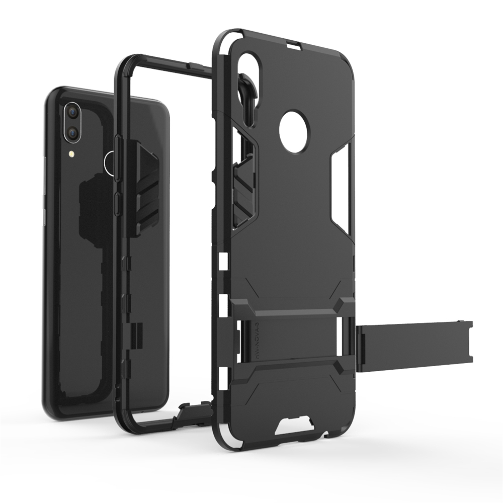 Case Huawei nova 3i #เคสฝาหลังพลาสติก ไฮบริด TPU + Kickstand