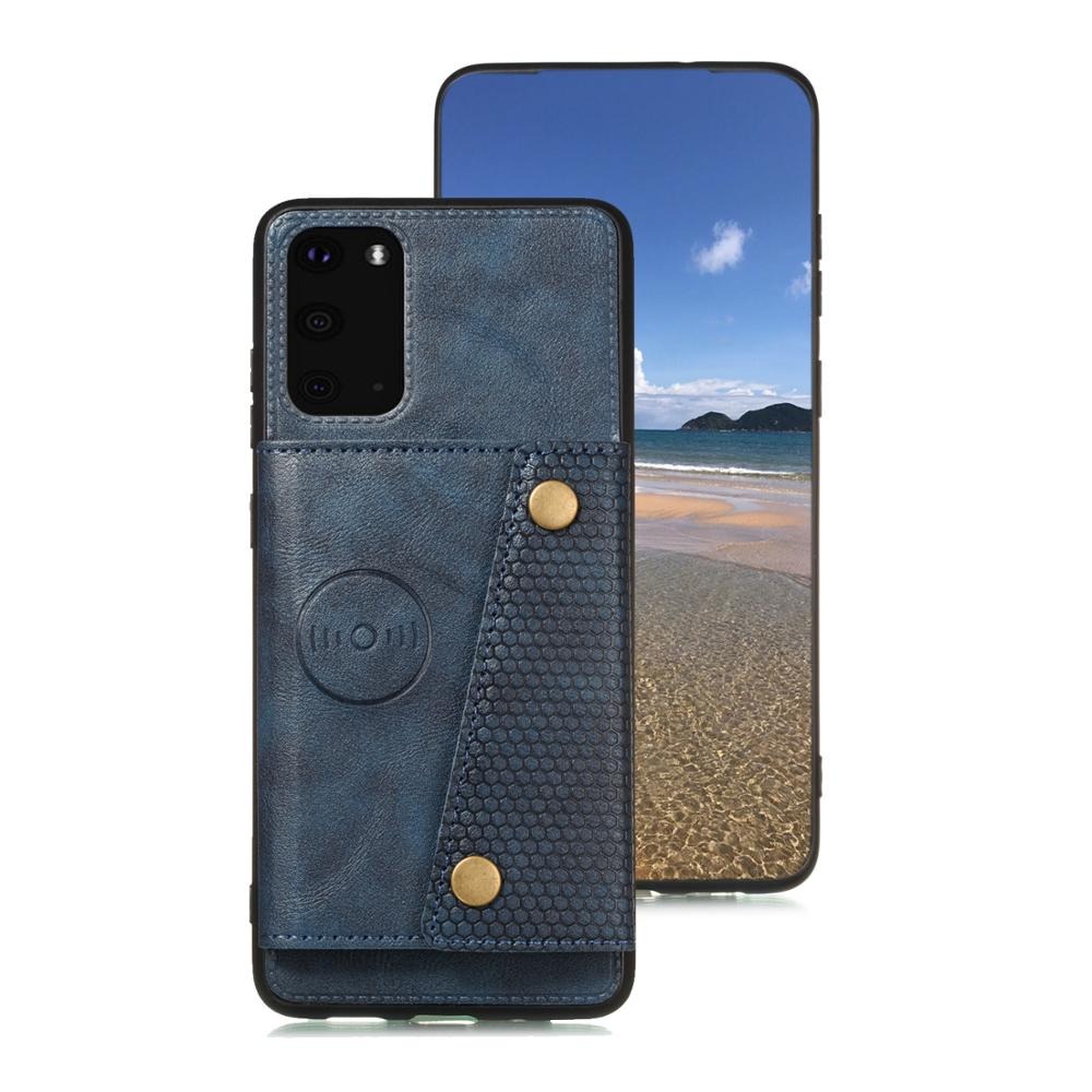 เคส Samsung Galaxy Note 20 / Note 20 5G #เคสแบบฝาหลัง TPU เคลือบหนัง PU มีที่เก็บบัตร PU Leather Coated TPU Card Holder Magnetic Kickstand