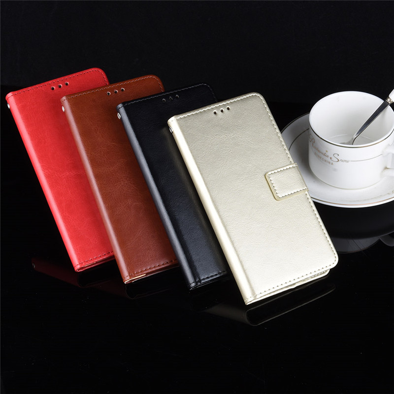 เคส OPPO F11#เคสฝาพับหนัง PUผิวหนังม้า มีแถบปิดแม่เหล็กแบบกระเป๋าสตางค์ Crazy Horse Wallet Leather Protective Cover with Stand