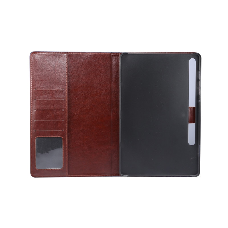 Case Samsung Galaxy Tab S7 11นิ้ว T870 T875 #เคสฝาพับแบบกระเป๋าสตางค์หนัง PU ผิวผ้าลายดอกไม้ Flower Cloth Skin PU Leather Wallet