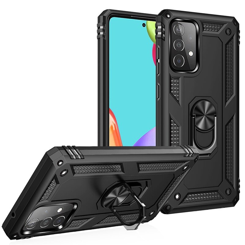 เคส Samsung Galaxy A13 4G#เคสฝาหลัง Hybrid TPU+PC มีแหวนสวมนิ้ว